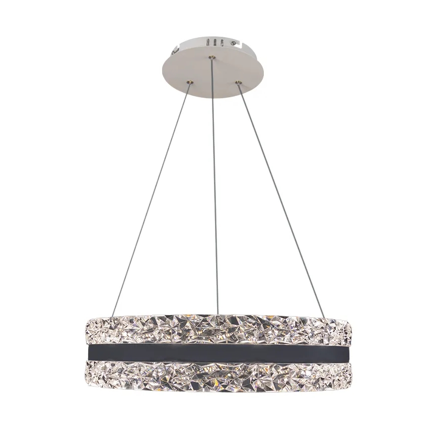 LED Prigušivi kristalni luster na sajli LED/80W/230V 3000-6500K bela + Daljinski upravljač