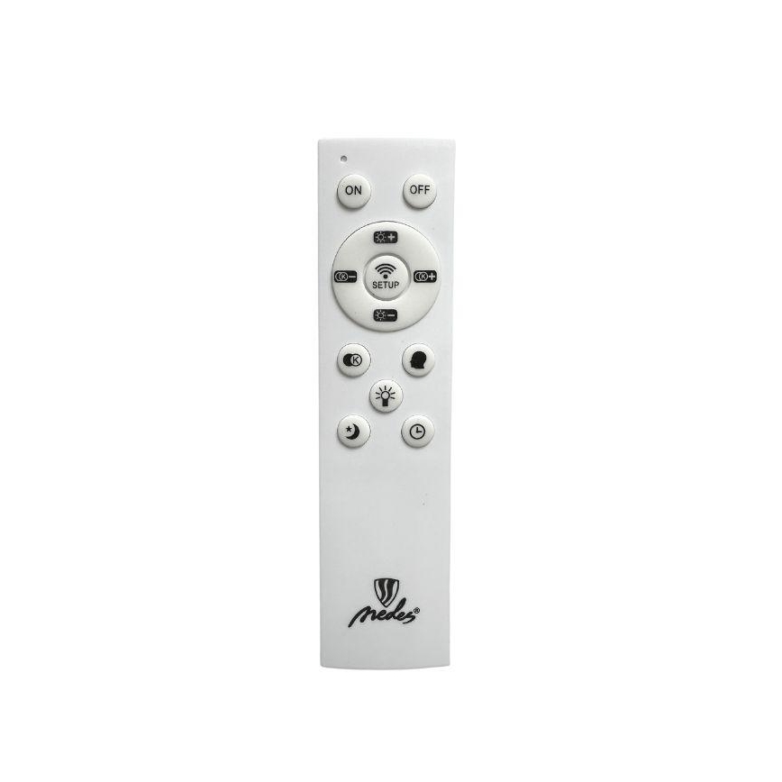 LED Prigušivi kristalni luster na sajli LED/80W/230V 3000-6500K crno + Daljinski upravljač