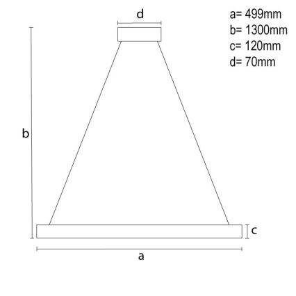 LED Prigušivi kristalni luster na sajli LED/80W/230V 3000-6500K crno + Daljinski upravljač