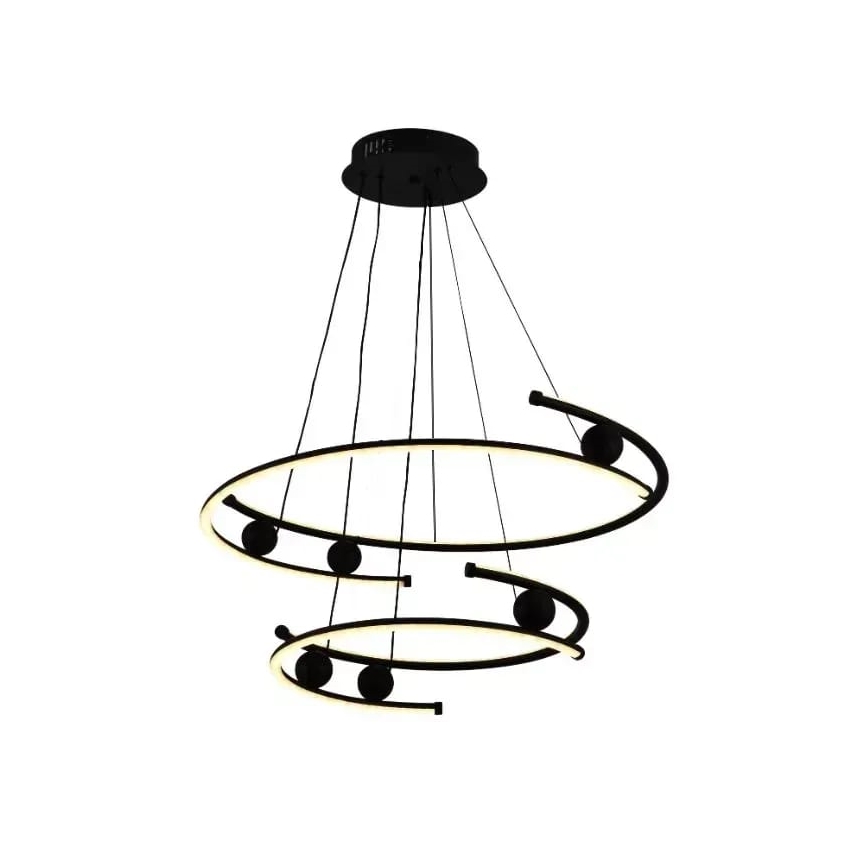 LED Prigušivi luster na sajli LED/80W/230V 3000-6500K + Daljinski upravljač