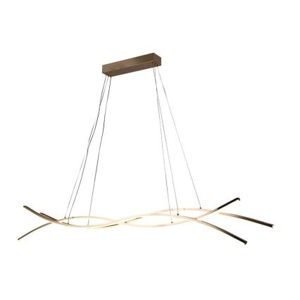 LED Prigušivi luster na sajli LED/80W/230V 3000-6500K + Daljinski upravljač