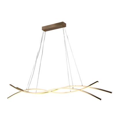 LED Prigušivi luster na sajli LED/80W/230V 3000-6500K + Daljinski upravljač