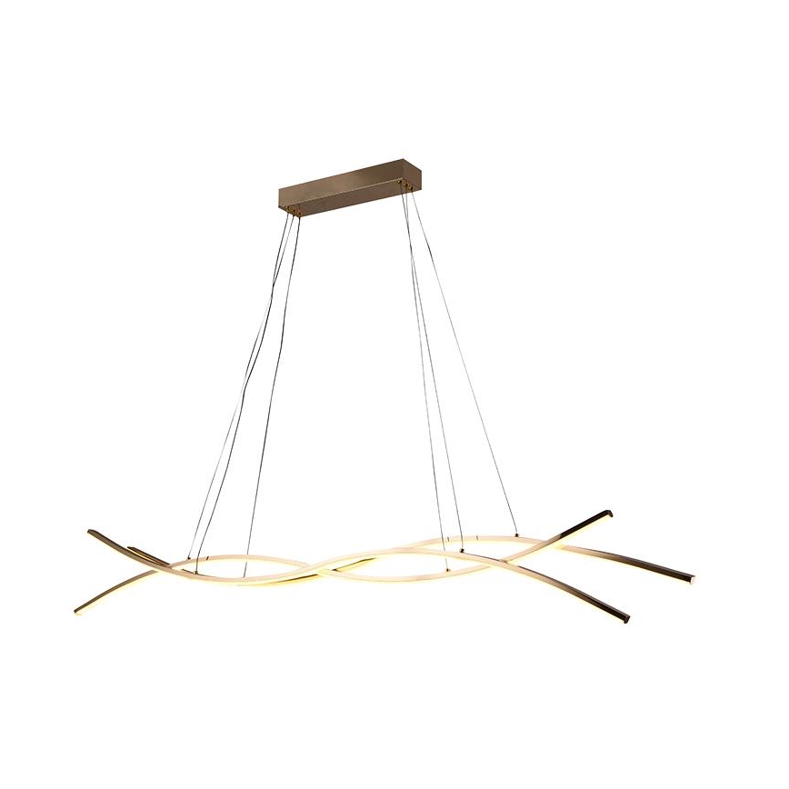 LED Prigušivi luster na sajli LED/80W/230V 3000-6500K + Daljinski upravljač
