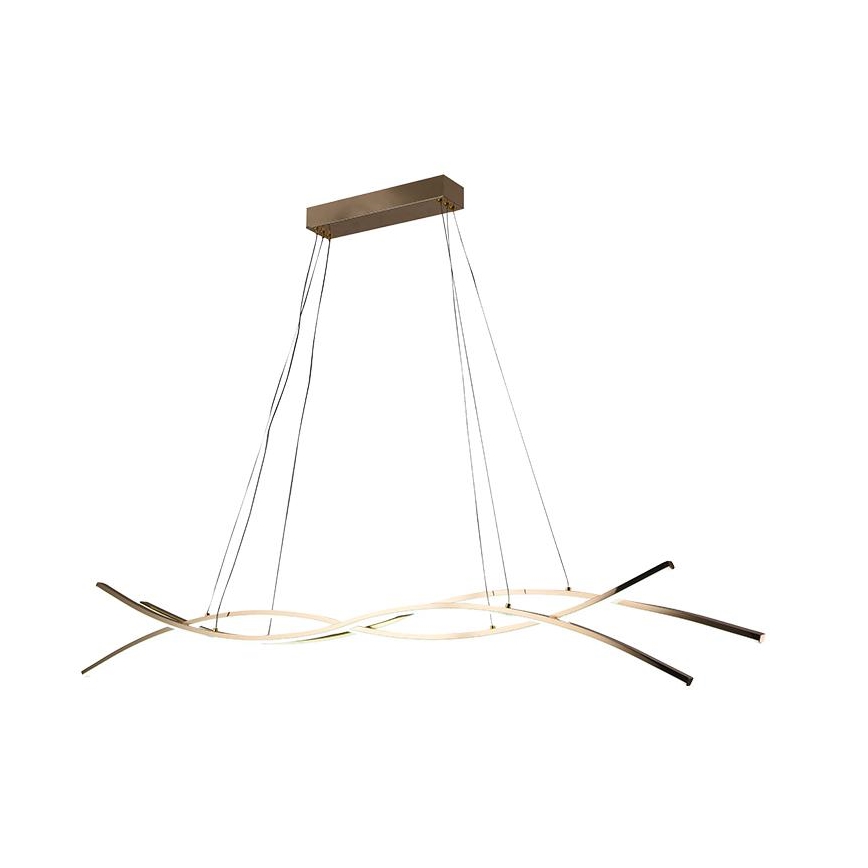 LED Prigušivi luster na sajli LED/80W/230V 3000-6500K + Daljinski upravljač