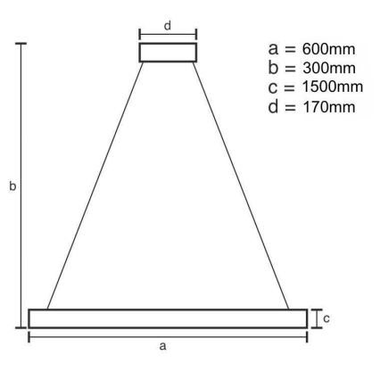 LED Prigušivi kristalni luster na sajli LED/80W/230V 3000-6500K zlatna + Daljinski upravljač