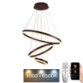 LED Prigušivi luster na sajli LED/85W/230V 3000-6500K + Daljinski upravljač