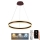 LED Prigušivi luster na sajli LED/85W/230V 3000-6500K + Daljinski upravljač