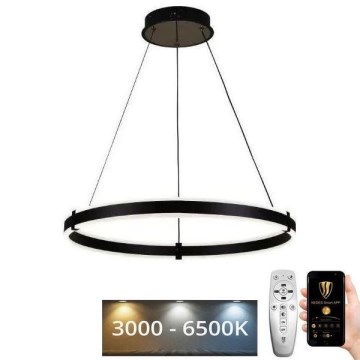 LED Prigušivi luster na sajli LED/85W/230V 3000-6500K + Daljinski upravljač
