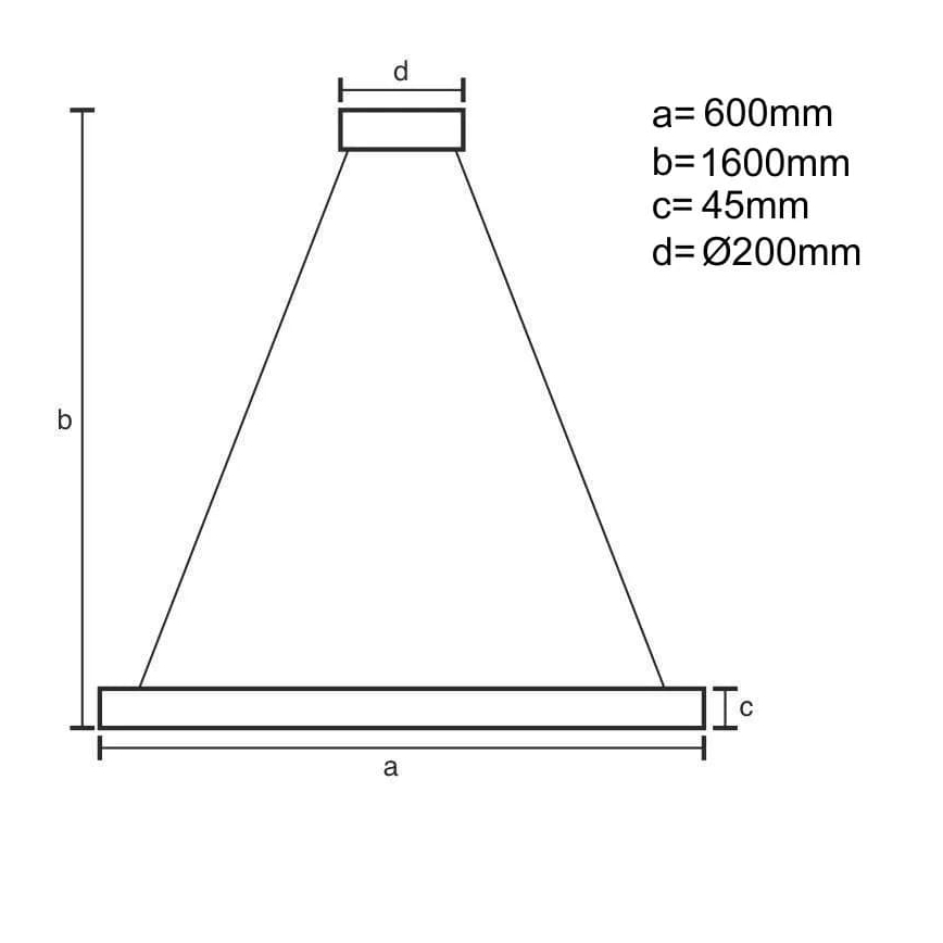 LED Prigušivi luster na sajli LED/85W/230V 3000-6500K + Daljinski upravljač