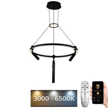 LED Prigušivi luster na sajli LED/85W/230V 3000-6500K + Daljinski upravljač