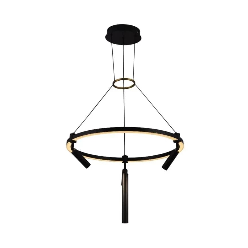 LED Prigušivi luster na sajli LED/85W/230V 3000-6500K + Daljinski upravljač