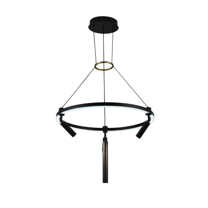 LED Prigušivi luster na sajli LED/85W/230V 3000-6500K + Daljinski upravljač