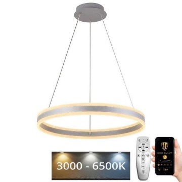 LED Prigušivi luster na sajli LED/85W/230V 3000-6500K pr. 60 cm + Daljinski upravljač