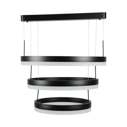 LED Prigušivi luster na sajli LED/86W/230V 3000K crno