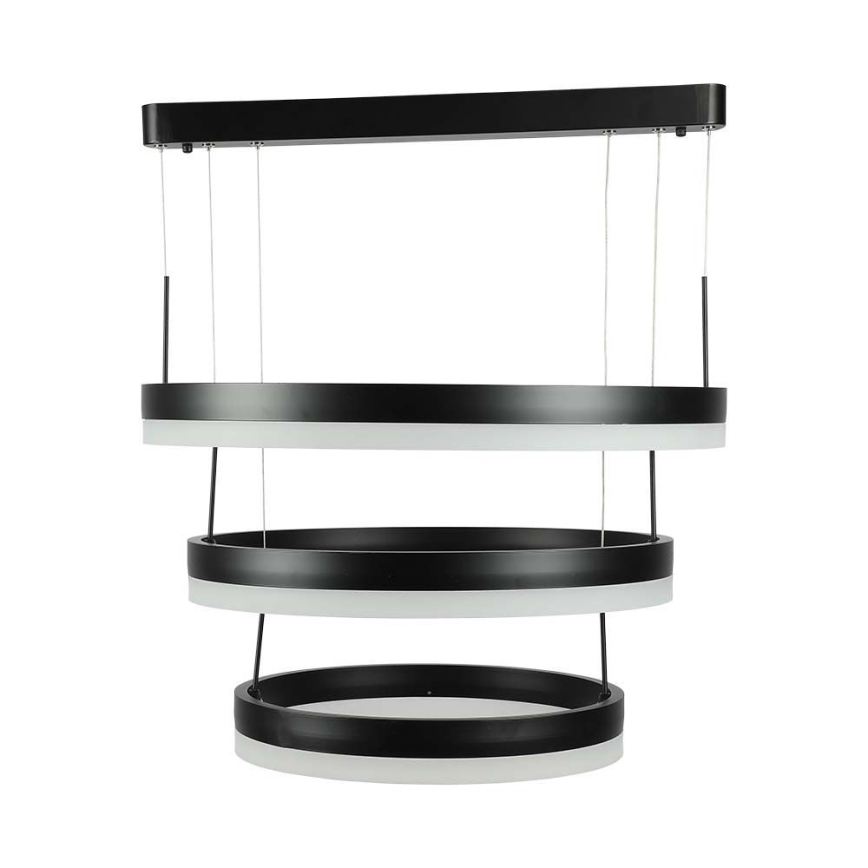 LED Prigušivi luster na sajli LED/86W/230V 3000K crno