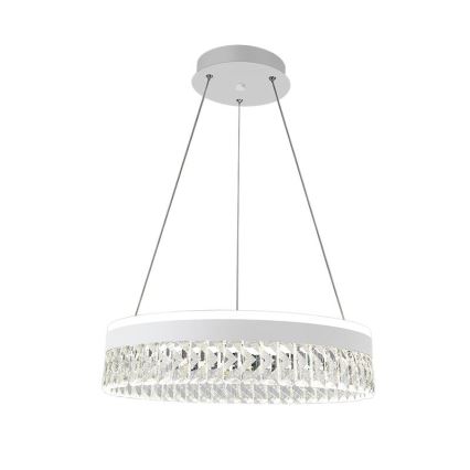 LED Prigušivi kristalni luster na sajli LED/90W/230V 3000-6500K bela + Daljinski upravljač