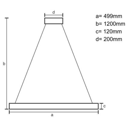 LED Prigušivi kristalni luster na sajli LED/90W/230V 3000-6500K crno + Daljinski upravljač