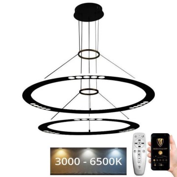 LED Prigušivi luster na sajli LED/90W/230V 3000-6500K + Daljinski upravljač