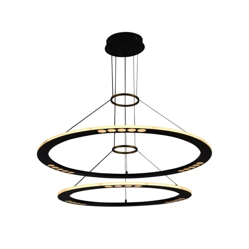 LED Prigušivi luster na sajli LED/90W/230V 3000-6500K + Daljinski upravljač