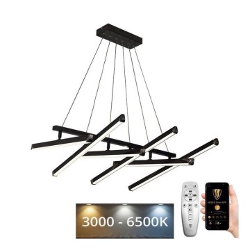 LED Prigušivi luster na sajli LED/90W/230V 3000-6500K + Daljinski upravljač