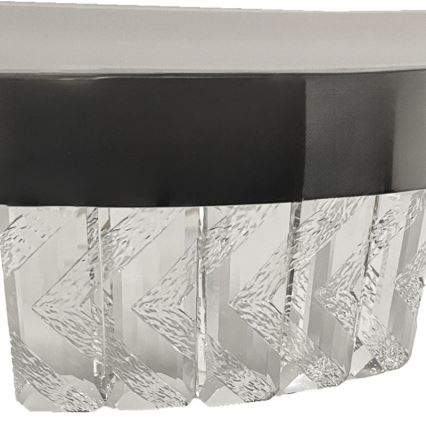 LED Prigušivi kristalni luster na sajli LED/90W/230V 3000-6500K sjajni krom + Daljinski upravljač