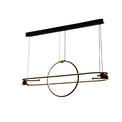 LED Prigušivi luster na sajli LED/95W/230V 3000-6500K + Daljinski upravljač