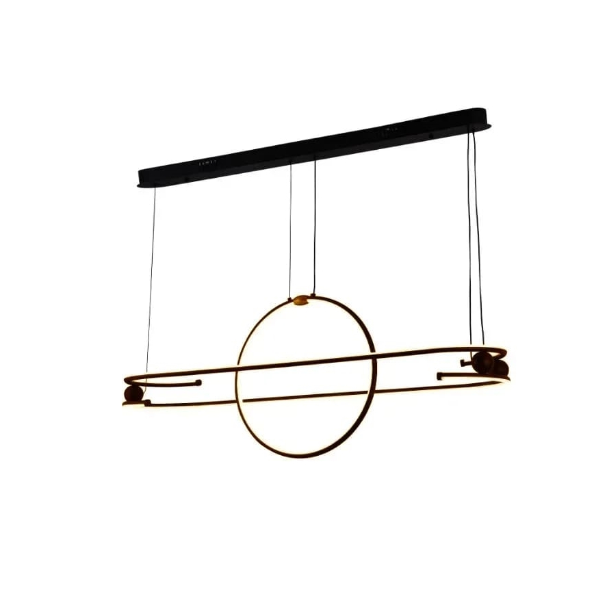 LED Prigušivi luster na sajli LED/95W/230V 3000-6500K + Daljinski upravljač