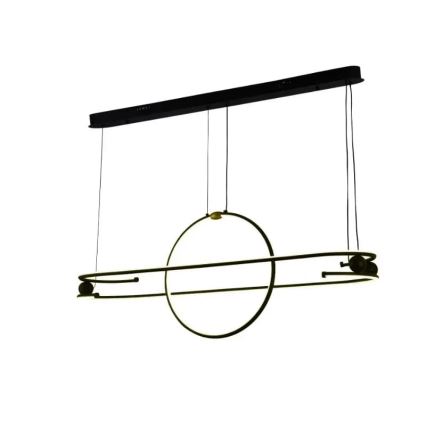 LED Prigušivi luster na sajli LED/95W/230V 3000-6500K + Daljinski upravljač