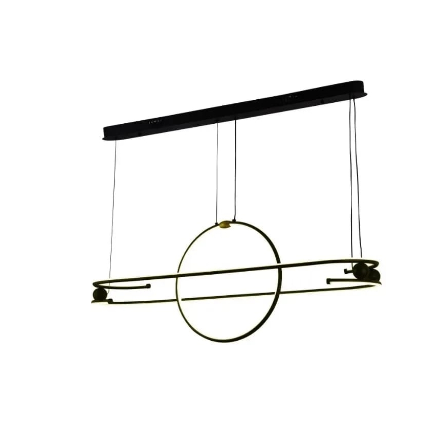 LED Prigušivi luster na sajli LED/95W/230V 3000-6500K + Daljinski upravljač