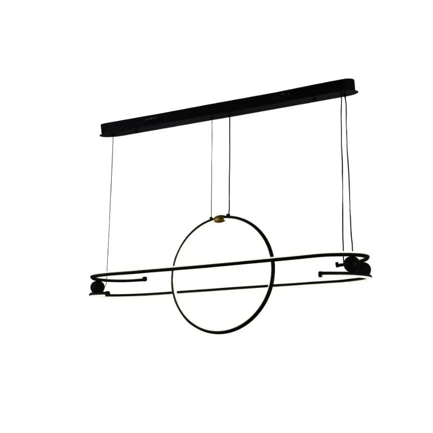 LED Prigušivi luster na sajli LED/95W/230V 3000-6500K + Daljinski upravljač