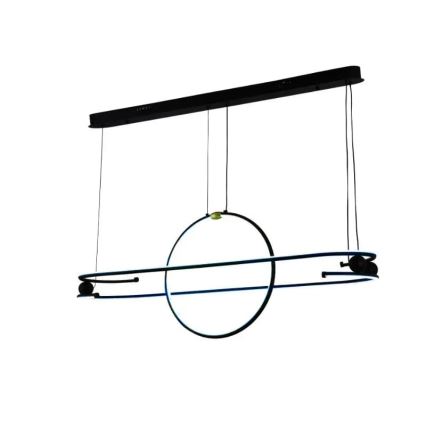 LED Prigušivi luster na sajli LED/95W/230V 3000-6500K + Daljinski upravljač