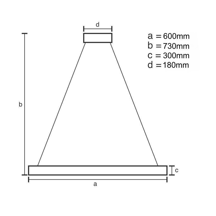LED Prigušivi kristalni luster na lancu sa šipkom LED/80W/230V 3000-6500K zlatna + Daljinski upravljač