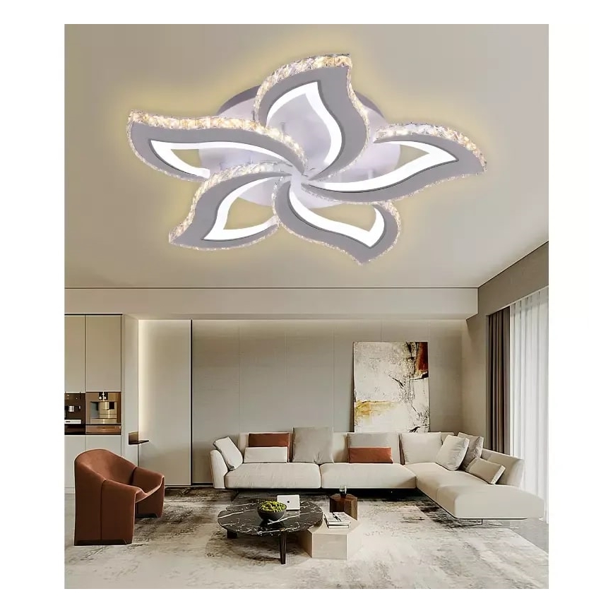 LED Prigušivi nadgradni luster LED/100W/230V 3000-6500K + Daljinski upravljač