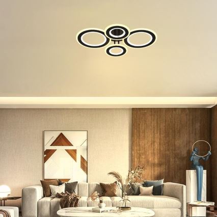 LED Prigušivi nadgradni luster LED/100W/230V 3000-6500K + Daljinski upravljač