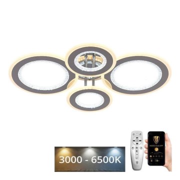 LED Prigušivi nadgradni luster LED/100W/230V 3000-6500K + Daljinski upravljač