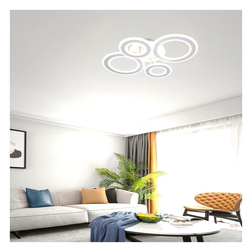 LED Prigušivi nadgradni luster LED/100W/230V 3000-6500K + Daljinski upravljač