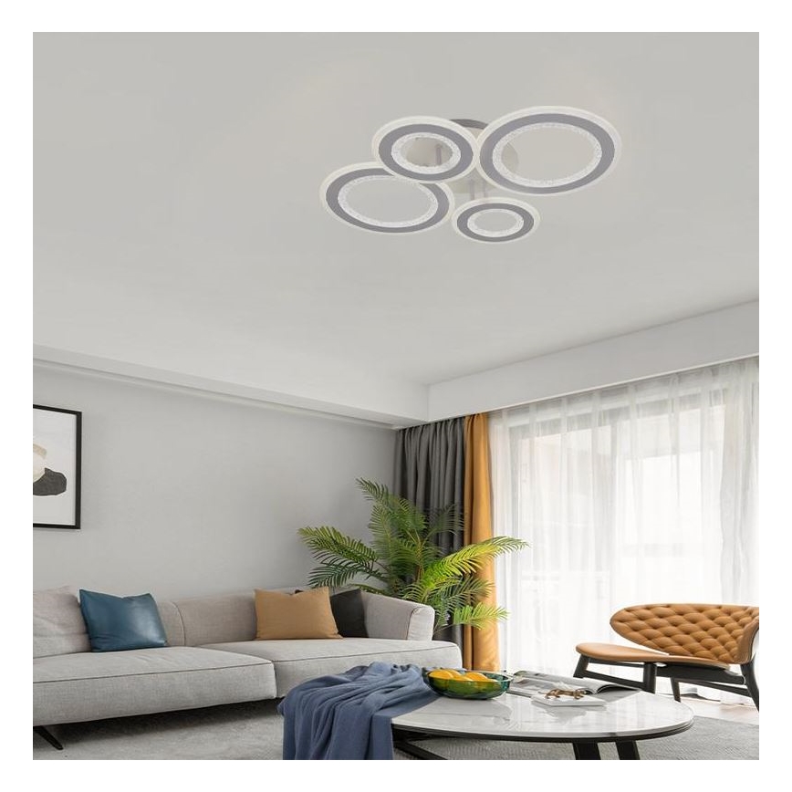 LED Prigušivi nadgradni luster LED/100W/230V 3000-6500K + Daljinski upravljač