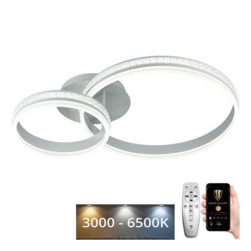 LED Prigušivi nadgradni luster LED/110W/230V 3000-6500K + Daljinski upravljač