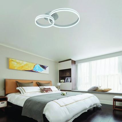 LED Prigušivi nadgradni luster LED/110W/230V 3000-6500K + Daljinski upravljač