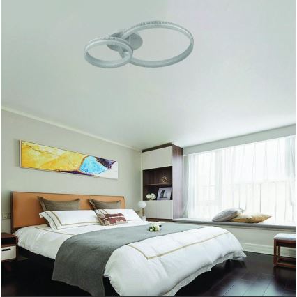 LED Prigušivi nadgradni luster LED/110W/230V 3000-6500K + Daljinski upravljač