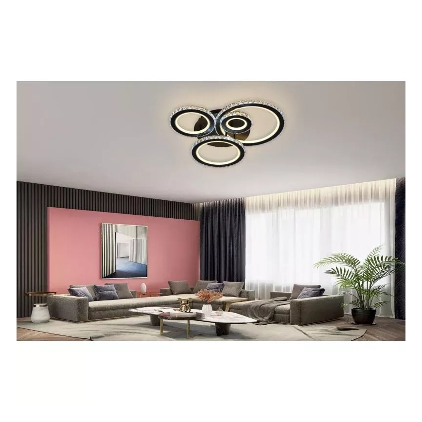LED Prigušivi nadgradni luster LED/120W/230V 3000-6500K + Daljinski upravljač