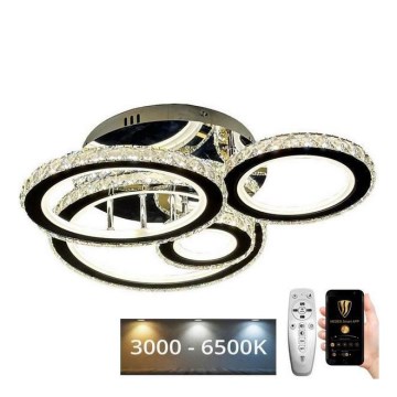 LED Prigušivi nadgradni luster LED/120W/230V 3000-6500K + Daljinski upravljač