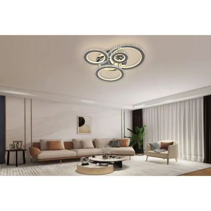 LED Prigušivi nadgradni luster LED/120W/230V 3000-6500K + Daljinski upravljač