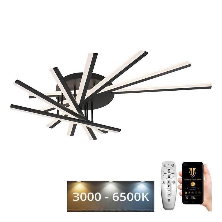 LED Prigušivi nadgradni luster LED/120W/230V 3000-6500K + Daljinski upravljač