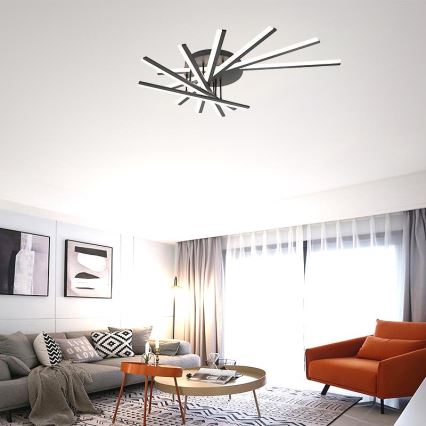 LED Prigušivi nadgradni luster LED/120W/230V 3000-6500K + Daljinski upravljač