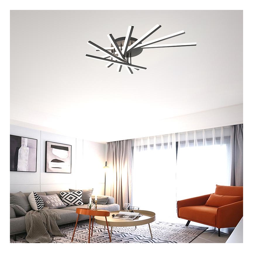 LED Prigušivi nadgradni luster LED/120W/230V 3000-6500K + Daljinski upravljač