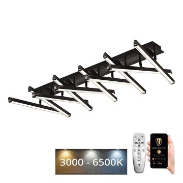 LED Prigušivi nadgradni luster LED/125W/230V 3000-6500K + Daljinski upravljač