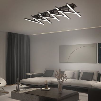 LED Prigušivi nadgradni luster LED/125W/230V 3000-6500K + Daljinski upravljač