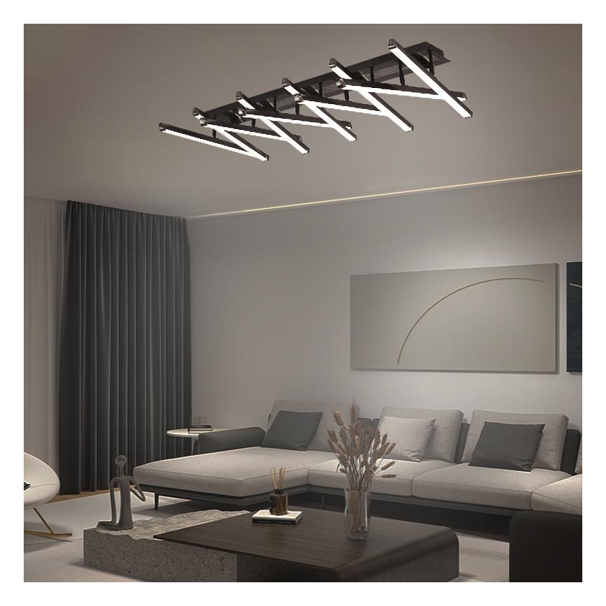 LED Prigušivi nadgradni luster LED/125W/230V 3000-6500K + Daljinski upravljač