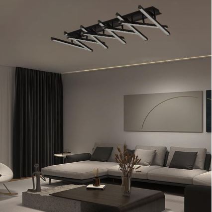 LED Prigušivi nadgradni luster LED/125W/230V 3000-6500K + Daljinski upravljač